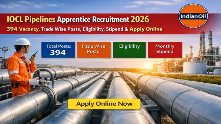 IOCL Pipelines Apprentice Recruitment 2026