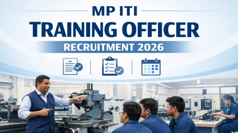 MP ITI Training Officer Recruitment 2026