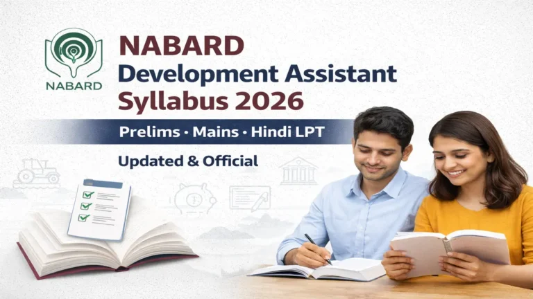 NABARD Development Assistant Syllabus 2026 – Prelims & Mains Exam Pattern PDF