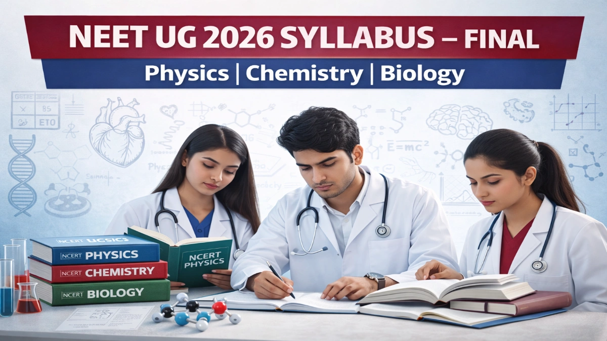 NEET UG 2026 Syllabus (Final) official PDF for physics chemistry biology