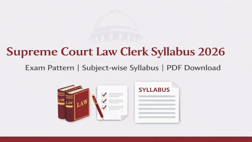 Supreme Court Law Clerk Syllabus 2026