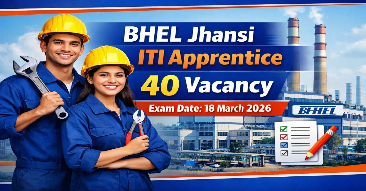 BHEL Jhansi ITI Trade Apprentice Exam Date 2026