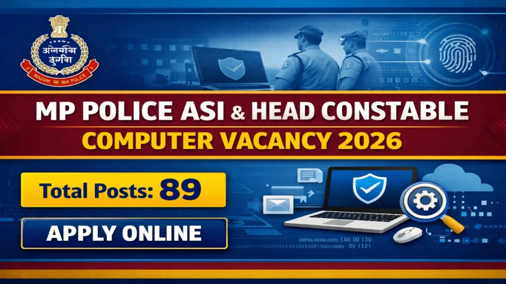 MP Police ASI Computer & Head Constable Recruitment 2026