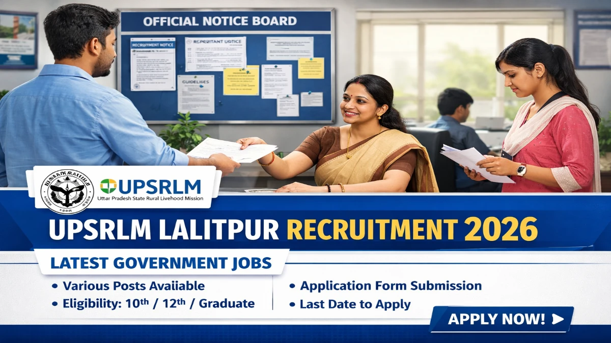 UPSRLM Lalitpur Recruitment 2026 Job Notification