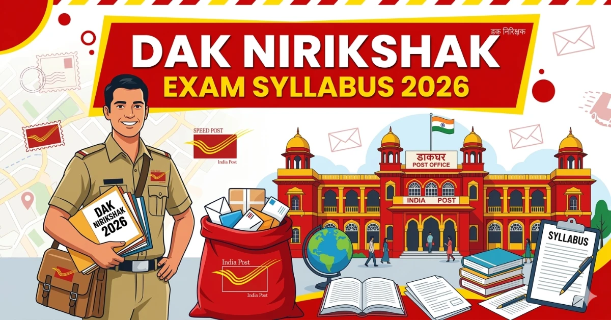 Dak Nirikshak Exam Syllabus 2026