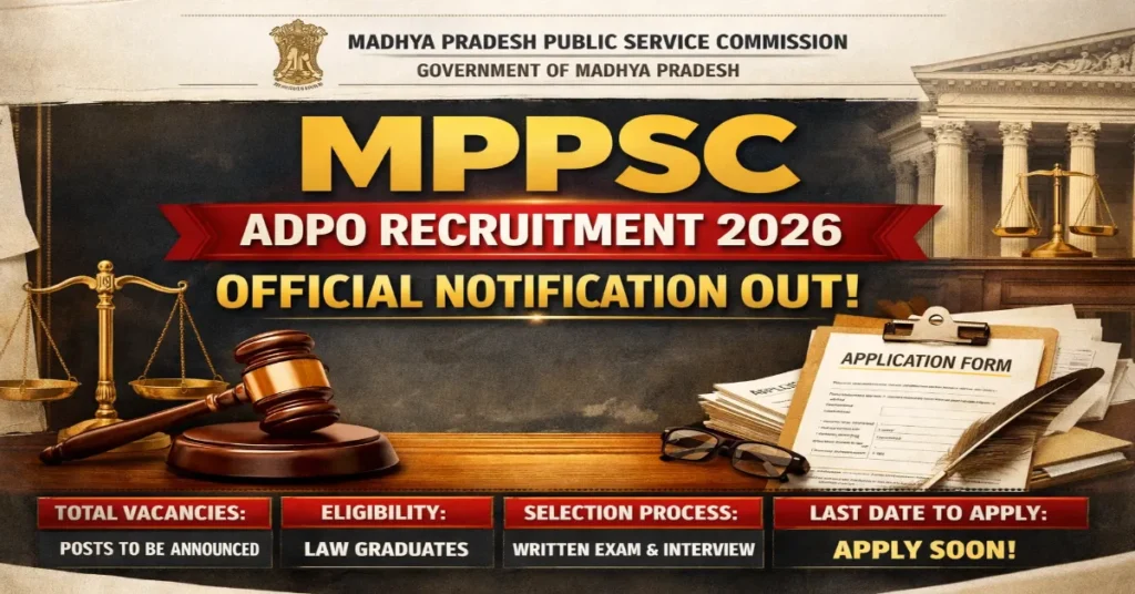 MPPSC ADPO Recruitment 2026