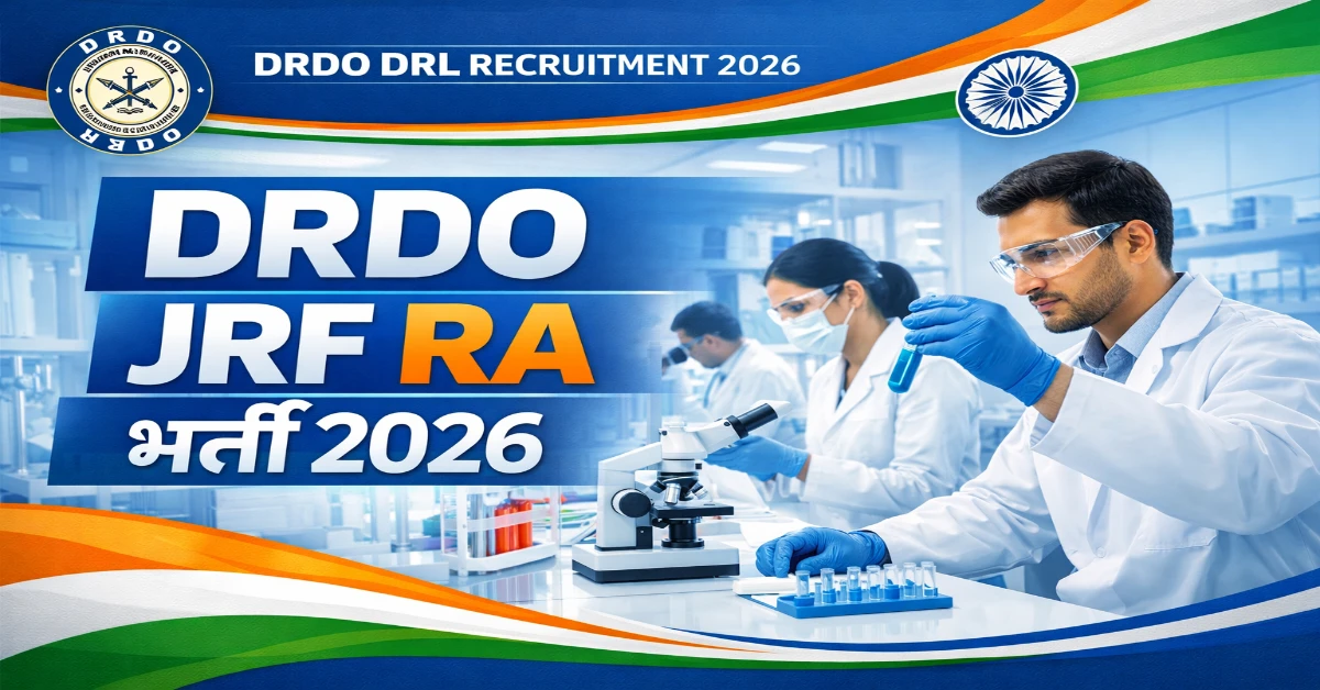 DRL DRDO JRF RA Recruitment 2026