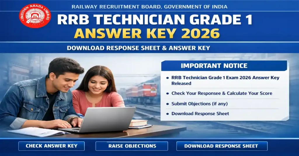 RRB Technician Grade 1 Answer Key 2026