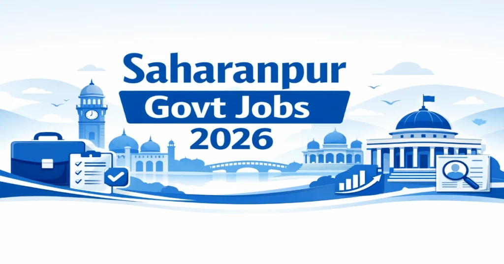 Saharanpur Govt Jobs 2026 सहारनपुर सरकारी नौकरी