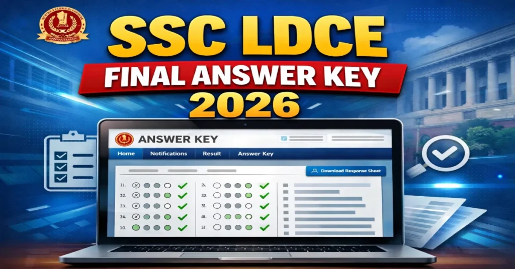 SSC LDCE Final Answer Key 2026