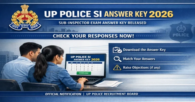 UP Police SI Answer Key 2026