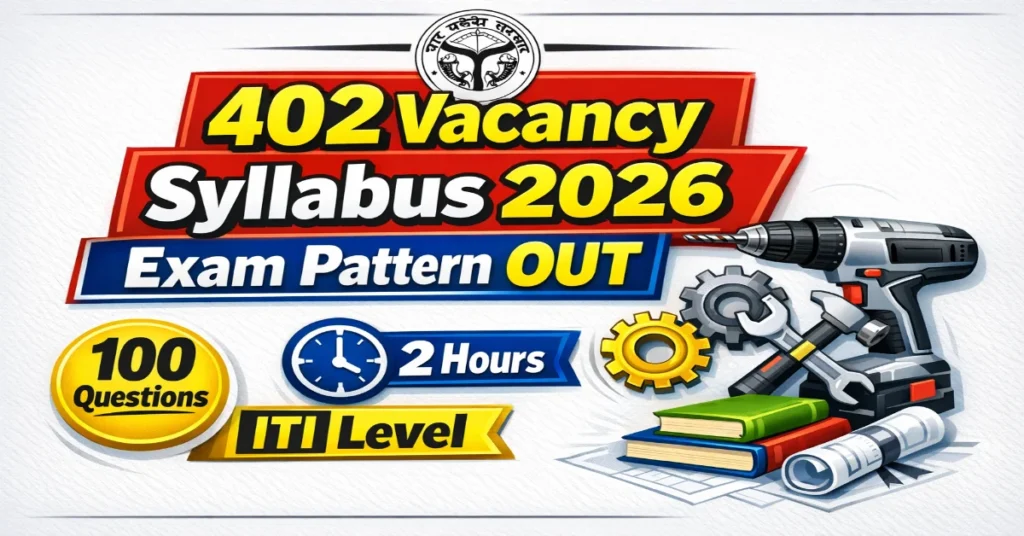 UPSSSC Assistant Boring Technician Syllabus 2026 Exam Pattern PDF