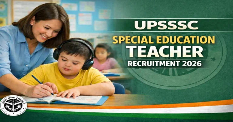 Upsssc Special Education Teacher Recruitment 2026