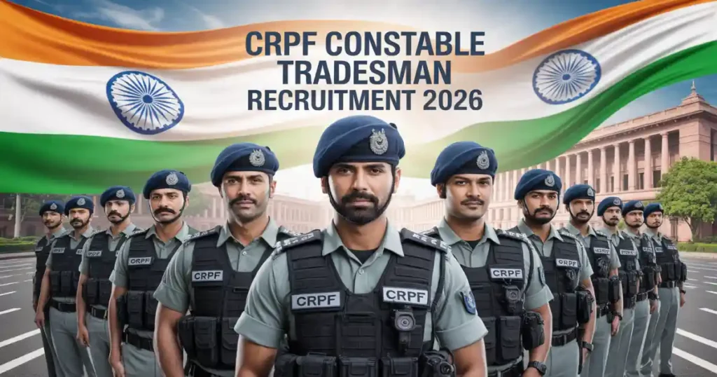 CRPF Constable Tradesman Recruitment 2026 Notification for 9195 Posts