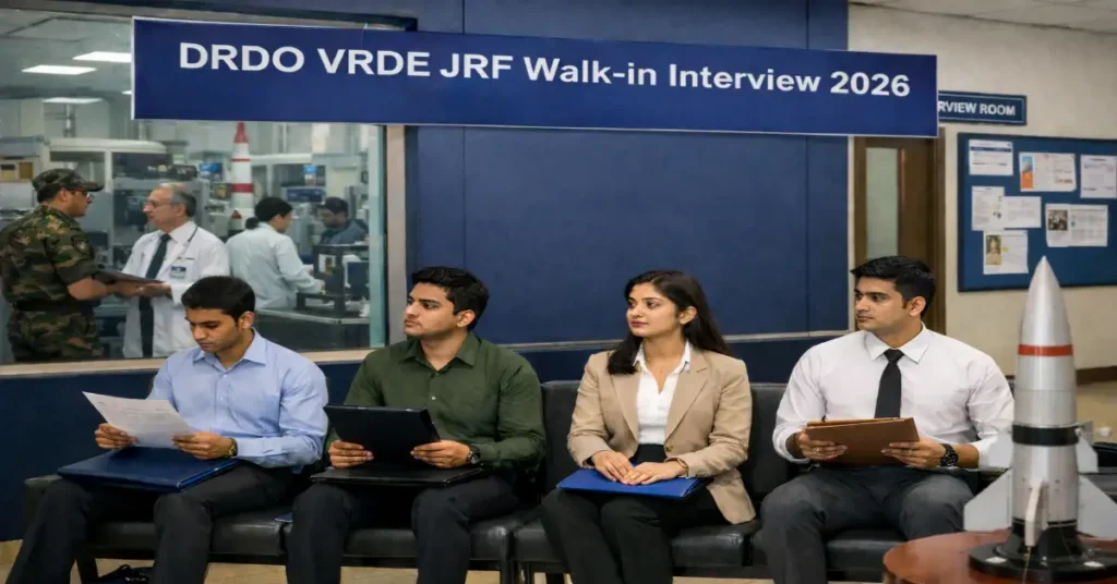 DRDO VRDE JRF Walk-in Interview 2026