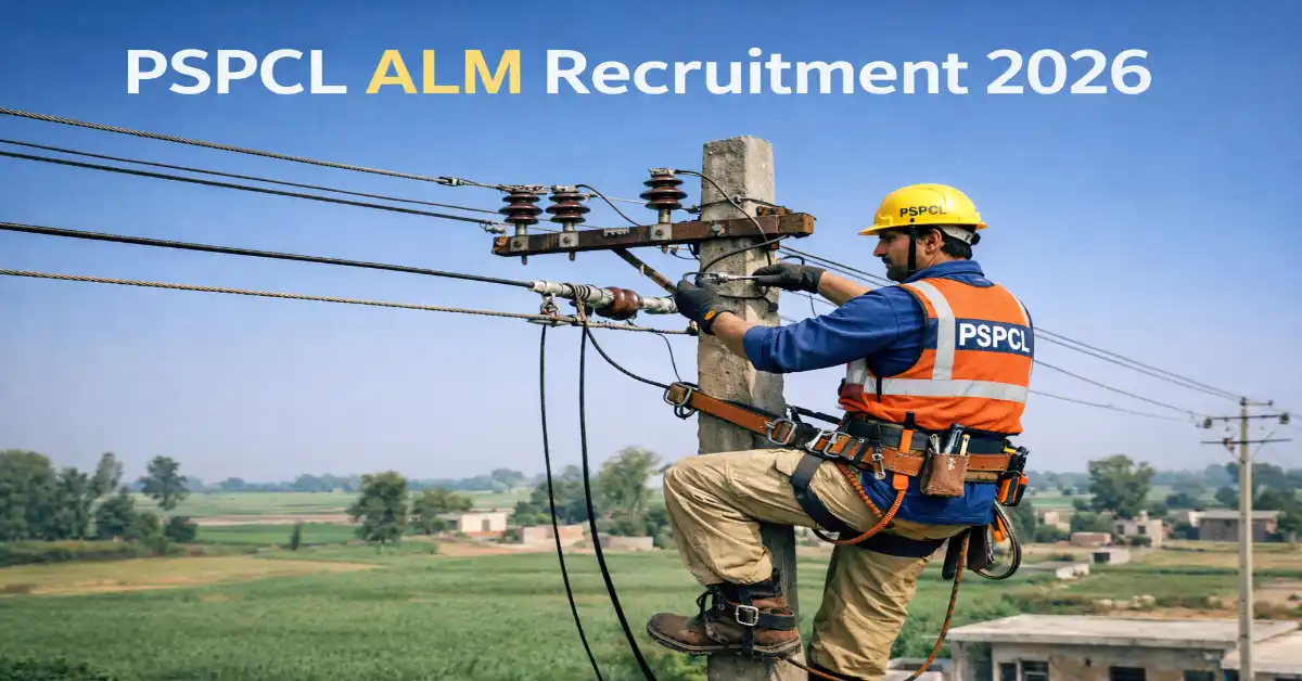 PSPCL ALM Recruitment 2026 Assistant Lineman Job Punjab ITI Candidates