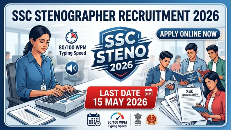 SSC Stenographer Recruitment 2026 Apply Online 731 Posts Last Date 15 May