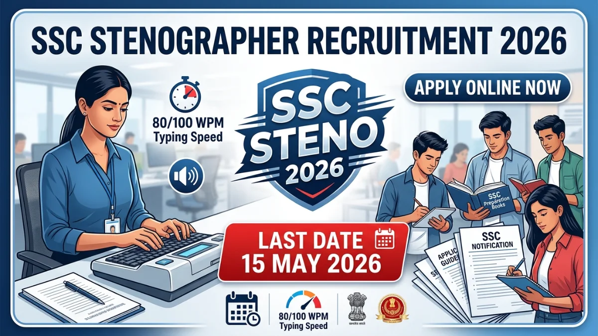 SSC Stenographer Recruitment 2026 Apply Online 731 Posts Last Date 15 May
