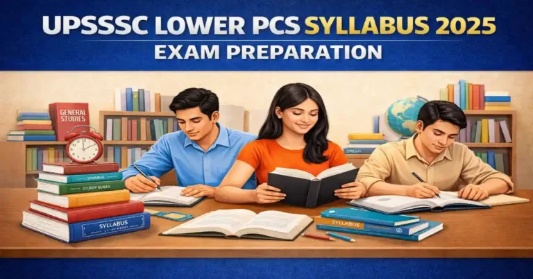UPSSSC Lower PCS Syllabus 2025