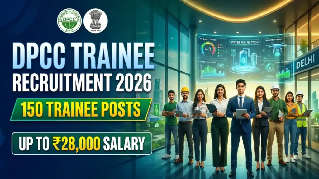 DPCC Trainee Recruitment 2026 official notification for 150 trainee posts